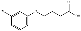 4-(3-氯苯氧基)丁酸, 5057-51-2, 結(jié)構(gòu)式