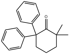 2,2-Dimethyl-6,6-diphenylcyclohexanone Struktur