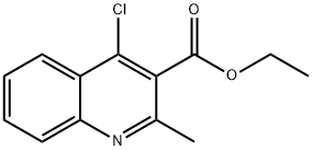 ETHYL 4-CHLORO-2-METHYLQUINOLINE-3-CARBOXYLATE Struktur