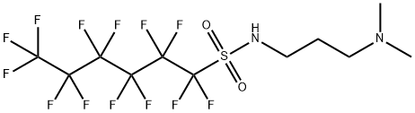 N-[3-(dimethylamino)propyl]tridecafluorohexanesulphonamide Struktur