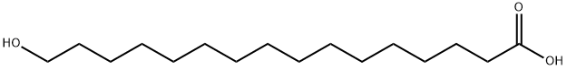 16-HYDROXYHEXADECANOIC ACID Struktur