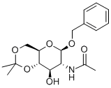 Benzyl 2-Acetamido-2-deoxy-4,6-O-isopropylidene-b-D-glucopyranoside Struktur