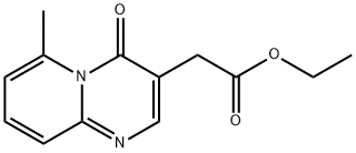 6-Methyl-4-oxo-4H-pyrido[1,2-a]pyrimidine-3-acetic acid ethyl ester Struktur