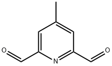 2,6-Pyridinedicarboxaldehyde, 4-methyl- (9CI) Struktur