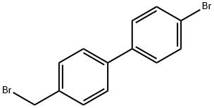 4'-broMo-4-broMoMethyl-biphenyl Struktur