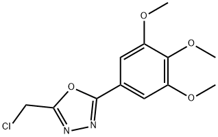 2-CHLOROMETHYL-5-(3,4,5-TRIMETHOXY-PHENYL)-[1,3,4]OXADIAZOLE Struktur