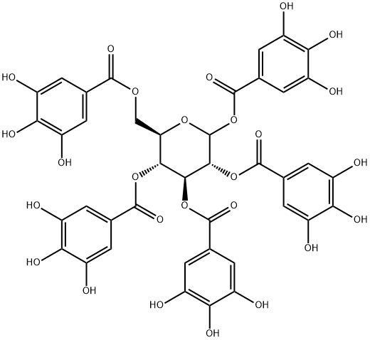 2,3,4,5,6-pentagalloylglucose Struktur