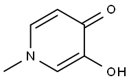 3-hydroxy-1-methyl-4(1H)-Pyridinone Struktur