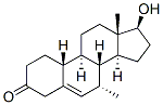 17 beta-hydroxy-7 alpha-methyl-5-estren-3-one Struktur