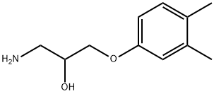 1-amino-3-(3,4-dimethylphenoxy)propan-2-ol Struktur