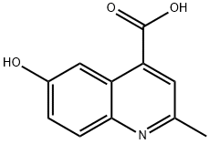 6-HYDROXY-2-METHYL-QUINOLINE-4-CARBOXYLIC ACID Struktur