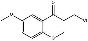 3-CHLORO-1-(2,5-DIMETHOXYPHENYL)PROPAN-1-ONE Struktur