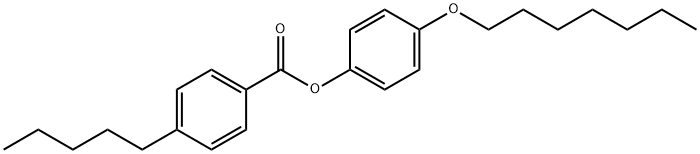 4-Pentylbenzoic acid 4-(heptyloxy)phenyl ester Struktur