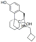 dl-3,14-Dihydroxy-N-(cyclobutylmethyl)morphinan Struktur