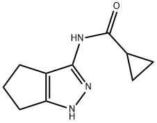 Cyclopropanecarboxamide, N-(1,4,5,6-tetrahydro-3-cyclopentapyrazolyl)- (9CI) Struktur