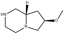 Pyrrolo[1,2-a]pyrazine, octahydro-7-methoxy-, (7R,8aS)- (9CI) Struktur