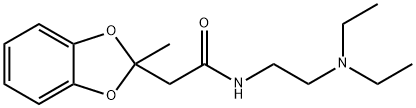 N-(2-Diethylaminoethyl)-2-methyl-1,3-benzodioxole-2-acetamide Struktur