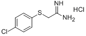 2-[(4-CHLOROPHENYL)THIO]ETHANIMIDAMIDE HYDROCHLORIDE Struktur