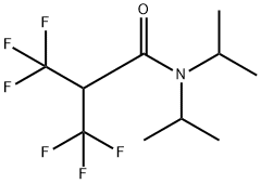 3,3,3-Trifluoro-N,N-bis(1-methylethyl)-2-(trifluoromethyl)propanamide Struktur