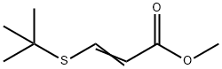 3-[(1,1-Dimethylethyl)thio]propenoic acid methyl ester Struktur