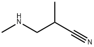 2-methyl-3-methylamino-propanenitrile Struktur