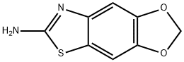 1,3-Dioxolo[4,5-f]benzothiazol-6-amine(9CI) Struktur