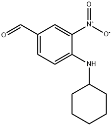 4-(cyclohexylamino)-3-nitrobenzaldehyde Struktur