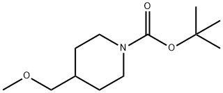 Tert-butyl 4-(methoxymethyl)piperidine-1-carboxylate Struktur