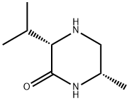 Piperazinone, 6-methyl-3-(1-methylethyl)-, (3S,6S)- (9CI) Struktur