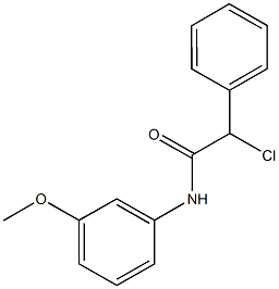 2-Chloro-N-(3-methoxy-phenyl)-2-phenyl-acetamide Struktur