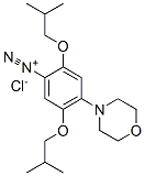 2,5-Bis(2-methylpropoxy)-4-(4-morpholinyl)benzenediazonium chloride Struktur