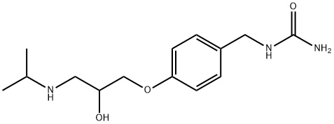 [[4-[2-Hydroxy-3-(isopropylamino)propoxy]phenyl]methyl]urea Struktur