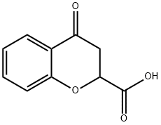 3,4-Dihydro-4-oxo-2H-1-benzopyran-2-carboxylic acid Struktur