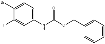 Benzyl (4-broMo-3-fluorophenyl)carbaMate Structure