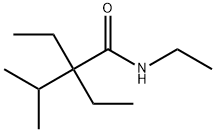 N,2,2-triethyl-3-methylbutyramide Struktur