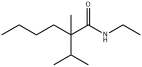 N-ethyl-2-isopropyl-2-methylhexanamide Struktur