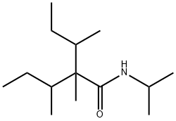 N-isopropyl-2,3-dimethyl-2-(1-methylpropyl)valeramide Struktur