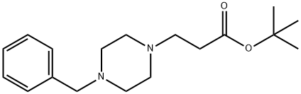 TERT-BUTYL 3-(4-BENZYLPIPERAZINO)PROPANOATE Struktur