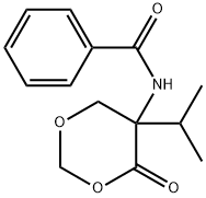 DL-5-BENZOYLAMINO-5-ISOPROPYL-4-OXO-1,3-DIOXANE, 99 Struktur