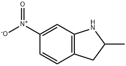 2,3-Dihydro-2-methyl-6-nitro-1H-indole Struktur