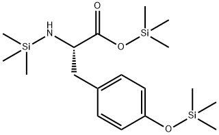 N,O-Bis(trimethylsilyl)-L-tyrosine trimethylsilyl ester Struktur