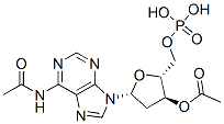 N6,3'-O-DIACETYL-2'-DEOXYADENOSINE 5'-MO NOPHOSPHATE Struktur