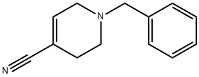 1-(benzyl)-1,2,3,6-tetrahydroisonicotinonitrile  Struktur