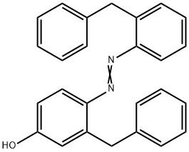 3-(Phenylmethyl)-4-[[2-(phenylmethyl)phenyl]azo]phenol Struktur