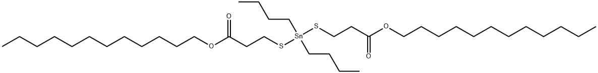 dodecyl 5,5-dibutyl-9-oxo-10-oxa-4,6-dithia-5-stannadocosanoate Struktur