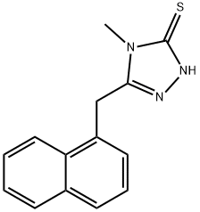 4-methyl-5-(1-naphthylmethyl)-4H-1,2,4-triazole-3-thiol Struktur