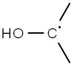 2-Hydroxypropan-2-yl radical Struktur