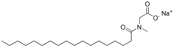 sodium N-methyl-N-(1-oxooctadecyl)aminoacetate Struktur