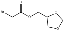 1,3-dioxolan-4-ylmethyl bromoacetate  Struktur