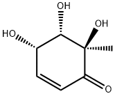 2-Cyclohexen-1-one, 4,5,6-trihydroxy-6-methyl-, (4S,5S,6R)- (9CI) Struktur